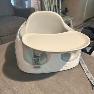 Bumbo White Baby Seat with Tray